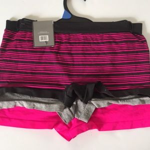 Icy hot Womens 3 Pack seamless Boy Legs Intimates